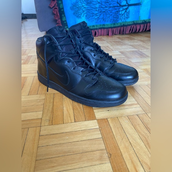 Nike Dunk High Premium Black Leather Size 11 - 2005 (Rare) - Picture 1 of 6